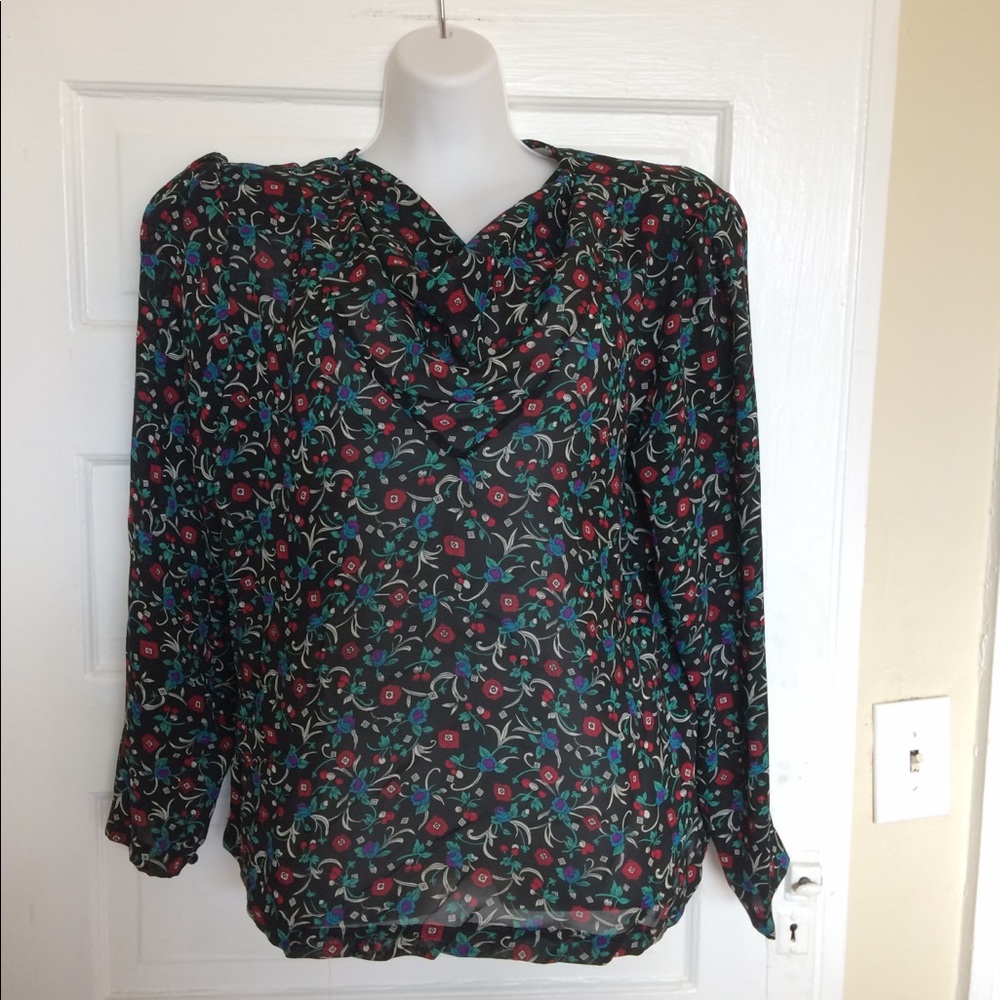 Floral print blouse